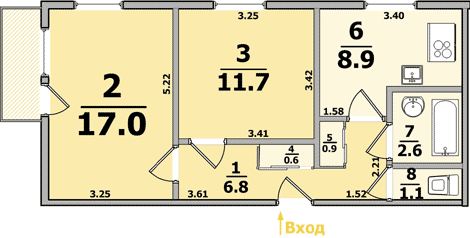 Планировки: 2-Комнатные, 16-ти этажные дома
